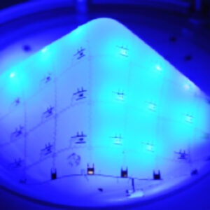 Pyramidal shape metamorphic LED display