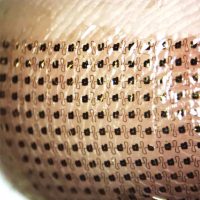 Epidermal electronics on fingertip