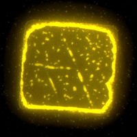 Image of epitaxial GaN islands under UV excitation