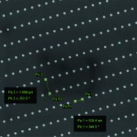Highly ordered gold nanoparticles on GaP