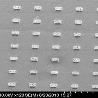 SEM image of epitaxial GaN islands