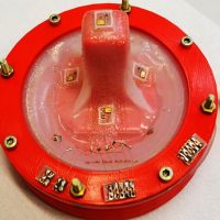 Vacuum formed tower shape microphone array